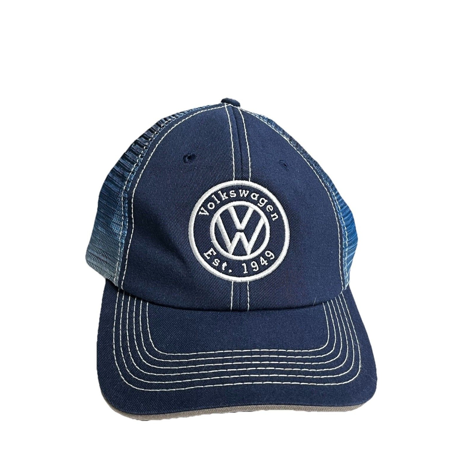 Volkswagon Hat Mens Blue Strapback Adjustable Hat Hard To Find!